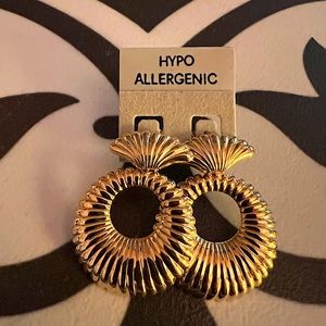 Gold Tone Post Earrings